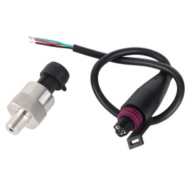 1/8"NPT Thread Stainless Steel Pressure Transducer Sender Sensor for Oil Fuel Air Water (100PSI)