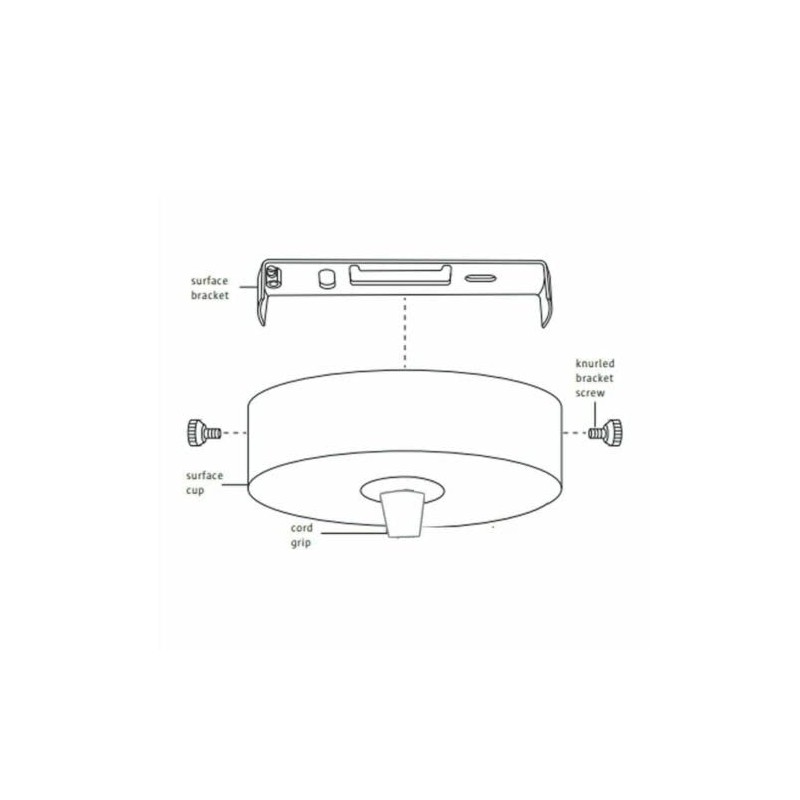 LEDSone Ceiling Mount with Mounting Tab, Light Cover Plates Light