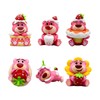 6pcs Cute Car Ornament Strawberry Bear Shape Multi Purpose Car