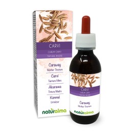Caraway (Carum carvi) Fruits Alcohol-Free Mother Tincture Naturalma | Liquid Extract Drops 120 ml | Food Supplement | Vegan
