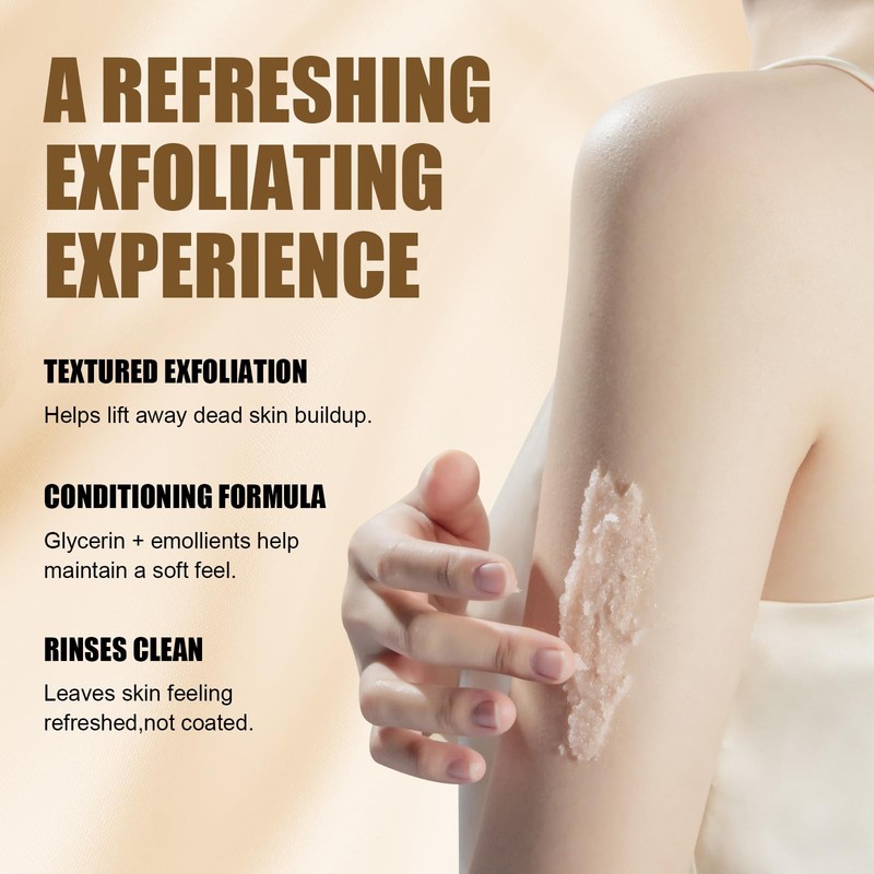 Glutathione Body Scrub with Sea Salt & Rosehip – Gentle