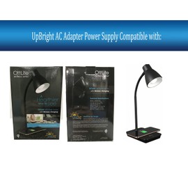 UpBright 13V AC/DC Adapter Compatible with OttLite CSA26G5Q PL-0170UQ Wellness Series Infuse LED Desk Lamp Healthier Way to See Clear Sun Qi Wireless Charging DC13V 1.8A Power Supply Battery Charger
