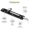 Galvanised Brenton Bolt Sliding Door Lockable Padbolt – 8" (202mm)