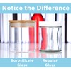4 oz Premium Borosilicate Clear Tall Glass Jars with Bamboo