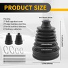 2PCS CV Boot Repair Kit with 4 Tie Rod Boots