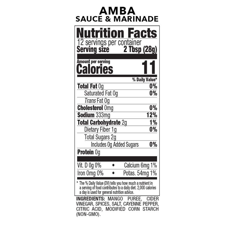 Amba Sauce - Curried Mango (12 oz, 2, Count)