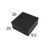 PACKIT | Caja Base y Tapa Chica Negra 20x20x9.5 |