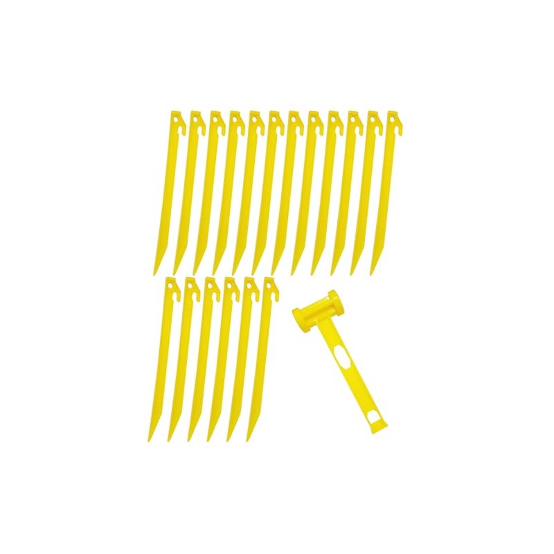 18x Heavy Duty Extra Long 13-3/4" Plastic Tent Awning Pegs,