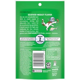 Temptations Cat Treats Seafood Medley Flavor 3Oz Pack Of 12 Crunchy Soft Snacks