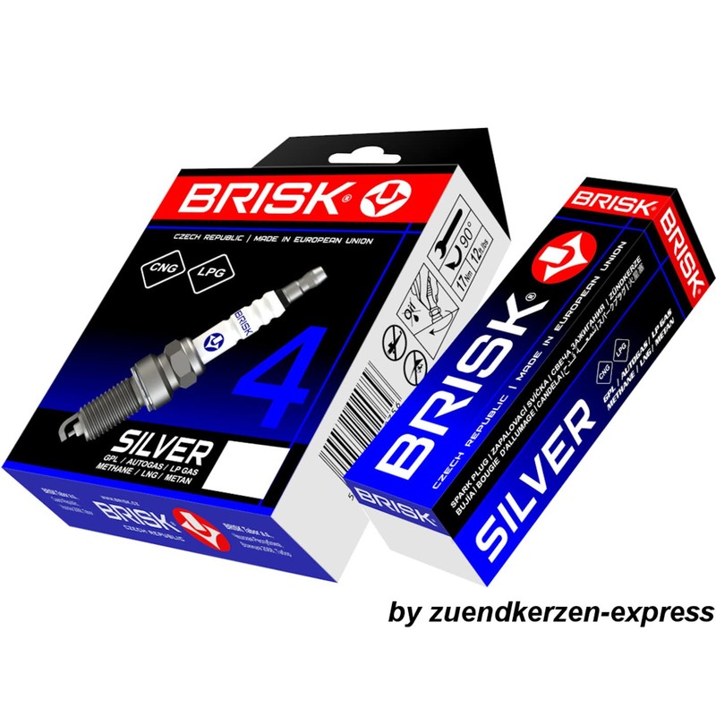 BRISK Silver GR15YS 1575 Spark Plugs Petrol LPG GPL CNG