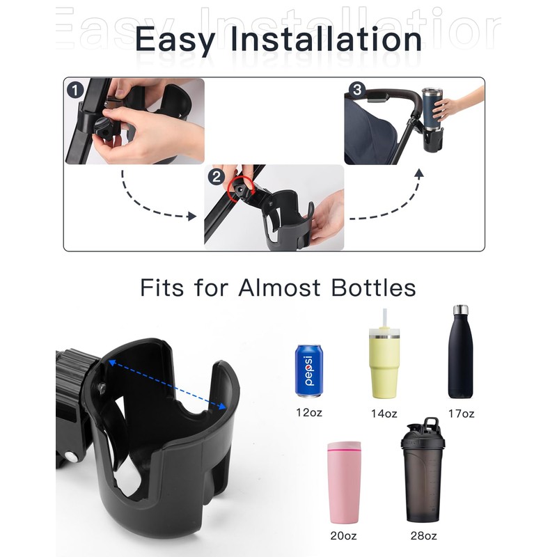 Cup Holder for Joolz Stroller, Essential Accessory for Your Stroller,