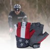 Hugger American Flag Goat Skin Fingerless Glove (Large)
