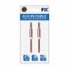 AQUARIUS FX Powabud Aux-In-Cable 3.5mm Braided, Rose Gold