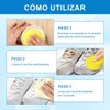 2 Piezas Crema Limpiadora De Zapatos Blanca con borrador de