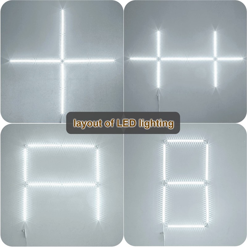 WOBANE LED Display Light Kit, Set of 8x12 inch LED