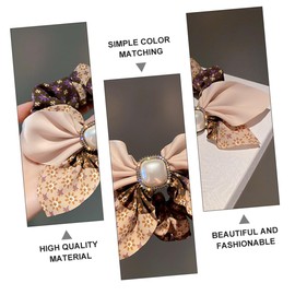 Healvian Elegant Hair Accessories for Women Pearl Bow Headband Fashion Head Tie Hair Ribbon Bow