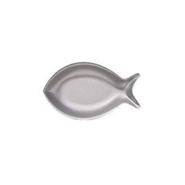 VINTAGEINOX Fish Plate, 6.3 inches (160 mm), Made in Japan, Cafe, Restaurant, Dishes, Fish-shaped, Stainless Steel, Aging, Unbreakable, Dishwasher Safe