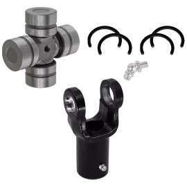 Caltric Front Prop Shaft Yoke W/Ujoint Kit For Polaris Ranger XP 900 2013-2016 Rear Yoke