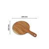 Lakdi Baaz | Small Round Wooden Serving Board for Charcuterie,