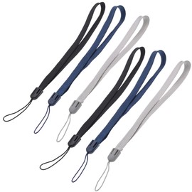 BIRCH's Wrist Hand Strap Grip Lanyard (Multicolor 6pk - 2 Black,2 Blue,2 Gray)