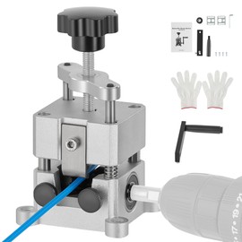 Máquina pelacables CREWORKS, máquina manual pelacables de 0,06"-1", herramienta compatible con taladro para pelar cables de cobre para alambre de dese