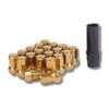 Lock Nuts Gold Car Tire Wheel Nuts M12 Short Nuts