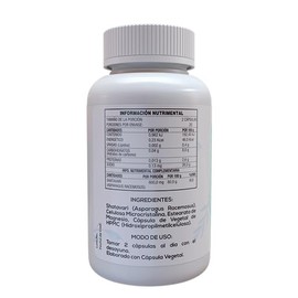 Shatavari 40 Capsulas Veganas de 500 mg