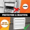 Funmit Funmit 4" Dryer Vent Cover for Exterior Wall Vent