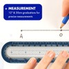 Helix - 2-in-1 Ruler - Integrated Circle Templates - Innovative
