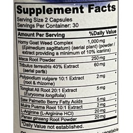 Siberian Green Rasputin Herbs 795mg, 60 Capsules - EXP: 4/27