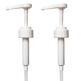 Industrial Gallon Pump Dispensers - Heavy-Duty Leak Proof for Commercial & Household Use - Plastic Pump for Gallon Jug – BPA Free Plastic. Fits on Both 1/2 Gallon and 1 Gallon Bottles (2)