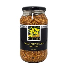 HILL FARM Green Pepper Mustard, 17.6 oz (500 g)
