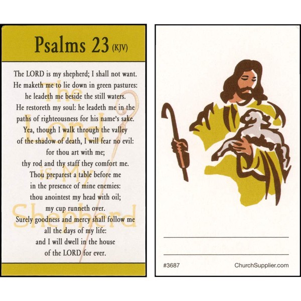 Lord Is My Shepherd Pocket Prayer Cards Memorial (Pkg of 25)