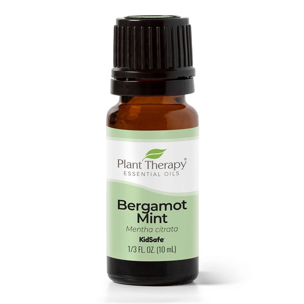 Plant Therapy Bergamot Mint Essential Oil 10 mL (1/2 oz) 100% Pure, Undiluted, Therapeutic Grade