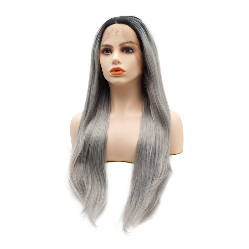 LUSHY BEAUTY Hair Synthetic Lace Front Wig Straight Long 24inch