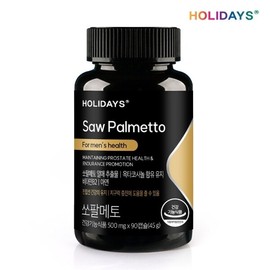 홀리데이즈 남성활력 쏘팔메토 90캡슐 1병 (3개월분) Holidays Men's Vitality Saw Palmetto 90 Capsules 1 Bottle (3-Month Supply)