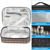 PATIKIL 11"x8"x3" Insulated Lunch Bags, Flat Bento Bags Plaid Pattern