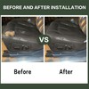 FZJDSD Dark Gray Driver Side Bottom Microfiber Leather Replacement Seat
