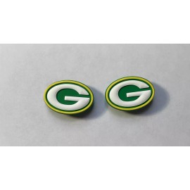 Unbranded Set of 2 Green Bay Packers Charms compatible with crocs.