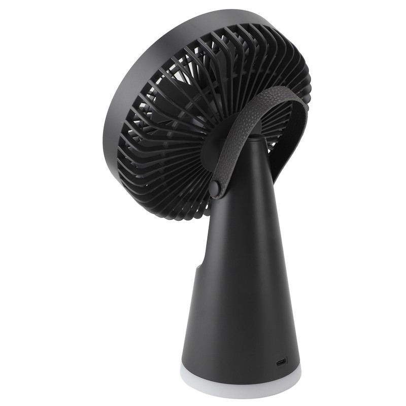 Desktop Fan Portable 5 Speed Power Display Quiet USB Rechargeable