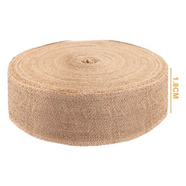 LDHHYH 50 Pack Hessian Ribbon, 50M x 8cm Burlap Ribbons, Natural BrownRibbon for Craft Christmas Bows Gift Wrapping Wedding Party Favor Decorations