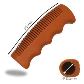 Retro Bicycle Grips Brown Rubber Non-Slip Soft 1 Pair Vintage Bicycle Grips Brown Dutch Bike City Bike Women's Bicycle Single Speed Bike Men's Bike Grips Rubber Grips Classic Handlebar Grips 22.2 mm