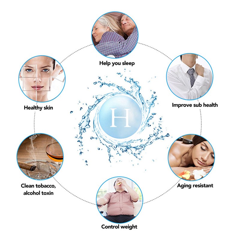 Hydrogen Water Bottle Generator Glass Smart Portable Rechargeable Ionizer Machine
