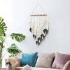 ORIGACH DIY Macrame Feather Wall Hanging Kit Boho White and