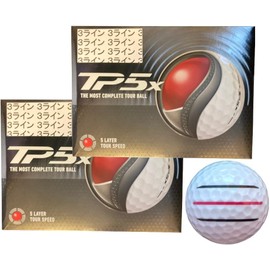 Hapiraki Golf Line Tailor-Made TP5 TP5X Teepee Five Series 2024 Model with 3 Lines (TP5X_White_2 Dozen)