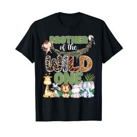 Brother of The Wild One 1St Birthday Family Safari Jungle T-Shirt
