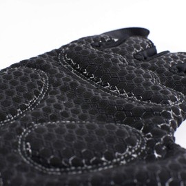 BURNLAB Gym Gloves Pro (Black and Blue, Small)