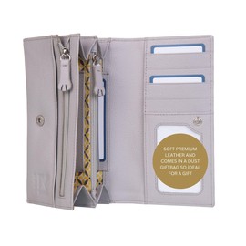 Mala Leather Santorini Cats RFID Matinee Purse