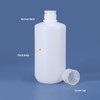 ASEVAT 250ml/8.45 oz Narrow Mouth Round Chemical Container, Plastic Leak