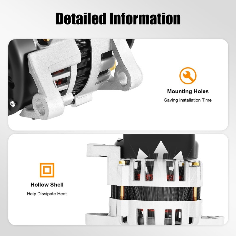 Brushless Permanent Magnet Generator, 2000W 4000RPM Low Rpm Alternator with